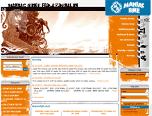 Tablet Screenshot of maniacbike.cz